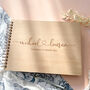 Personalised Wood Wedding Guest Book Alternative, thumbnail 5 of 9