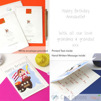 Personalised Pirate Boy Any Occasion Card, 12 of 12