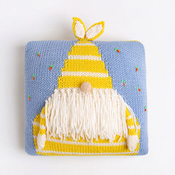 Easter Gonk Cushion Cover Intermediate Knitting Kit, 2 of 8