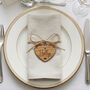 Personalised Wooden Heart Wedding Place Name Settings, thumbnail 1 of 4