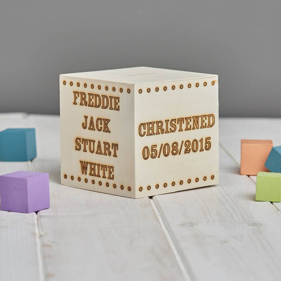 Personalised Christening Money Box By Sunday's Daughter