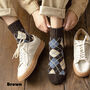 Extra Thick Argyle Check Wool Socks For Men, thumbnail 6 of 12