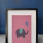 Cute Elephant Nursery Print, thumbnail 1 of 2