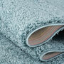 The Rugs Plain Duck Egg Blue Shaggy Rug, thumbnail 6 of 12