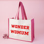 'Wonder Womum' Wonder Woman Mum Tote Shopper Bag, thumbnail 2 of 5