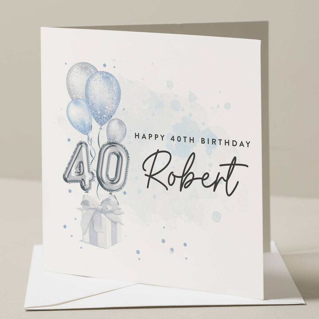 40th Birthday Card For Man By Paper Scene