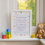Personalised Christening Blessing A4 Wall Art Print, thumbnail 1 of 2
