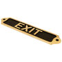Personalised Exit Sign Vintage Style Brass Door Plaque, thumbnail 4 of 7