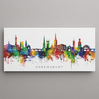 Shrewsbury City Skyline Art Print, 2 of 12