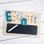 Children's Wooden Name Puzzle With Chalkboard, thumbnail 1 of 9