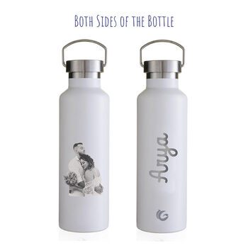 Personalised Family Photo Engraved Drinks Bottle, 3 of 12