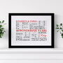 Personalised Ruby Anniversary Word Art, thumbnail 2 of 11