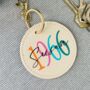 Personalised 60th Birthday Birth Year Keyring, thumbnail 1 of 3