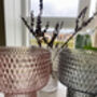 Silma Handmade Blush Pink Glass Vase, thumbnail 3 of 4