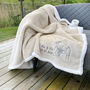 Personalised Embroidered Photo Neutral Sherpa Blanket, thumbnail 7 of 10