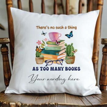 Personalised Book Reading Gift Cushion Collection, 4 of 12