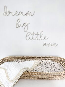 Dream Big Little One Wire Sign For Nursery, 2 of 5