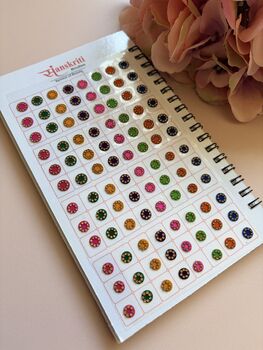 Colourful Stone Border 576 Bindi Booklet, 2 of 8