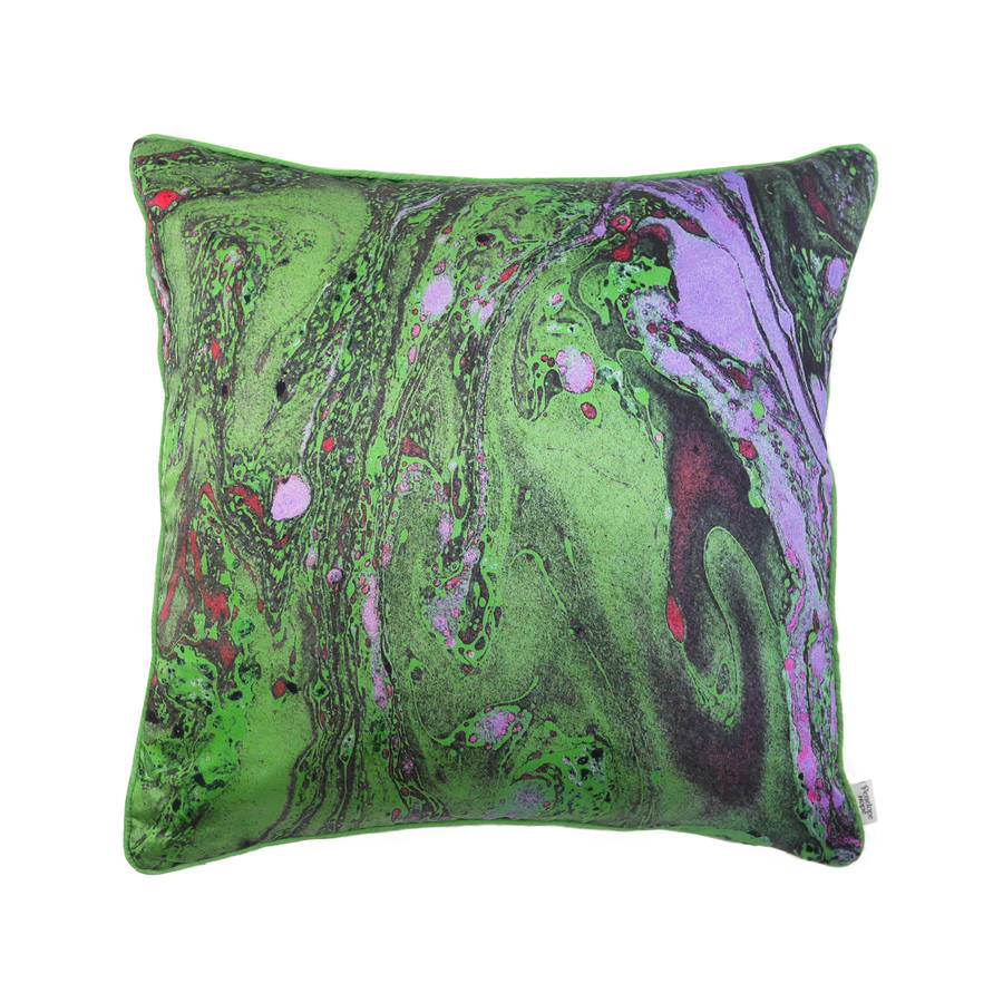 Marble Silk Square Cushion By Penelope Hope