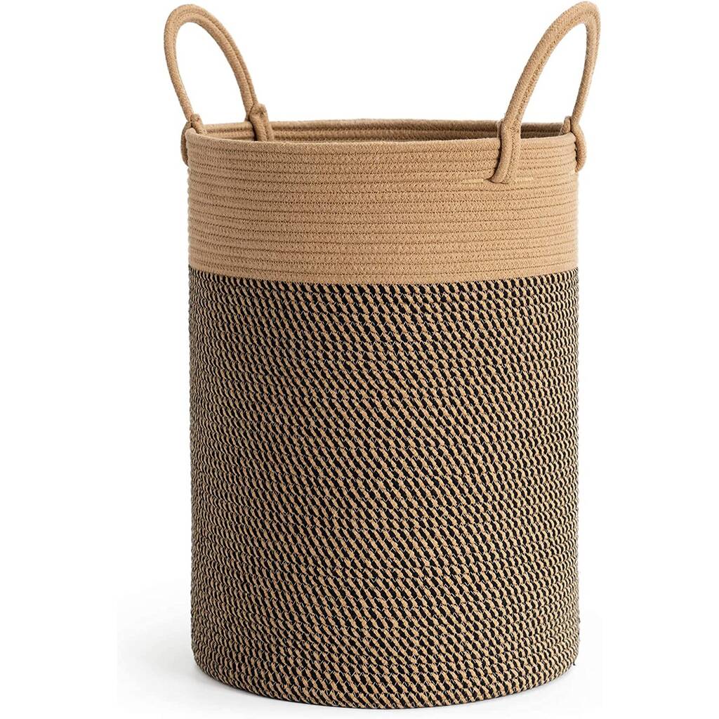 Wicker Laundry Tall Slim Basket Clothes Hamper By Momentum