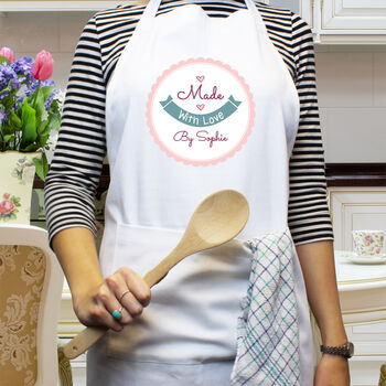 Personalised Made With Love Apron, 3 of 3