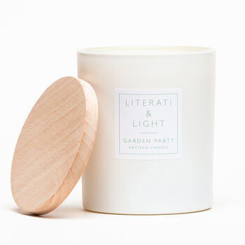 'Garden Party' Tea Rose And Cut Grass Luxury Soy Candle, 4 of 7