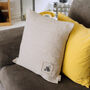 Bee Soft Washed Linen Cushion, thumbnail 1 of 1