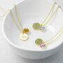 Personalised Gold Plated Birthstone Crystal Necklace, thumbnail 4 of 12