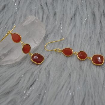 Carnelian Earrings: Orange Gemstone Jewelry, 8 of 8