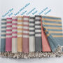 Personalised Beach Towel Gift Set, 2nd Anniversary Gift, thumbnail 11 of 12