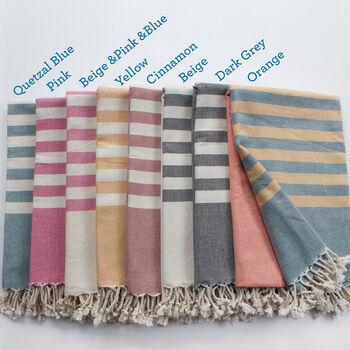Personalised Beach Towel Gift Set, 2nd Anniversary Gift, 11 of 12