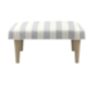 Hand Painted Upholstered Linen Square Stripe Footstool, thumbnail 8 of 12