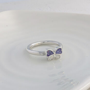 Memorial Ashes Butterfly Ring, 2 of 7