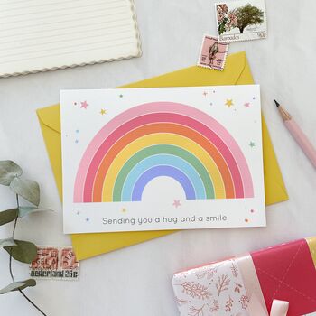 Rainbow Sending A Hug Card, 3 of 7