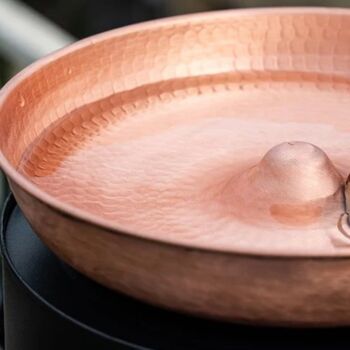 Handmade Solid Copper Bird Bath Bowl, 250 Mm Diameter, 2 of 5