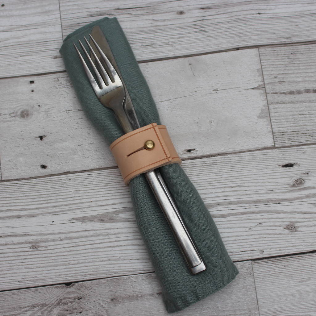 Set Of Napkin Rings In Natural By Miller and Jeeves