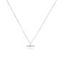 The Equilibrium Bar Charm Necklace In Sterling Silver And Gold Plated, thumbnail 1 of 5
