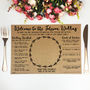 Personalised A4 Wedding Games Placemat Activity Sheet, thumbnail 1 of 5