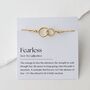 Fearless Bracelet – Empowerment Gift For Women, thumbnail 1 of 5