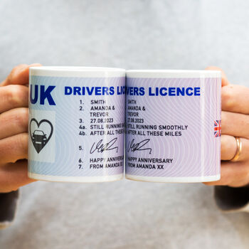 Personalised Driving Licence Mug, 2 of 5