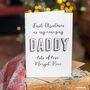 Personalised Foil 'First Christmas As My Daddy' Card, thumbnail 1 of 4