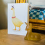Hand Drawn Mother Goose Blank Greeting Card, thumbnail 4 of 12