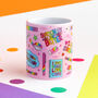 Pink Stationery Addict Mug, thumbnail 3 of 3