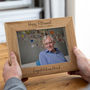Personalised Retirement Oak Photo Frame, thumbnail 1 of 2