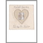 Personalised Heart New Baby Or Christening Card For Girl, thumbnail 2 of 12