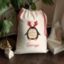 Personalised Christmas Penguin Sack, thumbnail 3 of 4