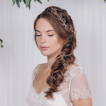 Simple Wedding Headband Or Hairvine Amy, 7 of 8