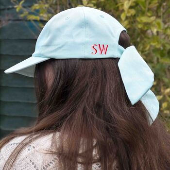 Custom Personalised Embroidered Organic Cotton Cap Gift, 4 of 8