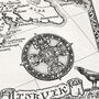 Viking Britain Map Hand Drawn Fine Art Print, thumbnail 5 of 12