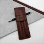 Personalised Leather Double Pen Holder, thumbnail 1 of 7